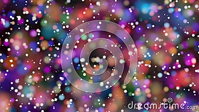 Beautiful colorful bokeh blurred background defocused lights Stock Photo