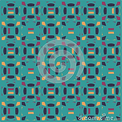 Beautiful of Colorful Circle and Letter X, Repeated, Abstract, Illustrator Pattern Wallpaper Stock Photo