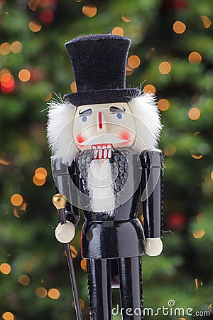 Beautiful and colorful holiday nutcracker ornament decoration Stock Photo