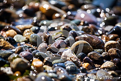 Beautiful Colorful Rocks On Beach Royalty Free Stock Beautiful Colorful Rocks On Beach Royalty Free Stock