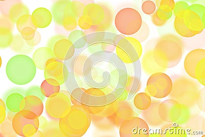 Beautiful colorfull yellow background with many blurry pink lights similar to bokeh Stock Photo