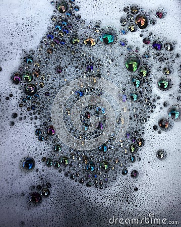 A beautiful colourful bubbles wallpaper Stock Photo