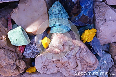 Colorful stones background Stock Photo