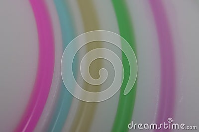 Beautiful concentric circles of soft colors different ornament Stock Photo