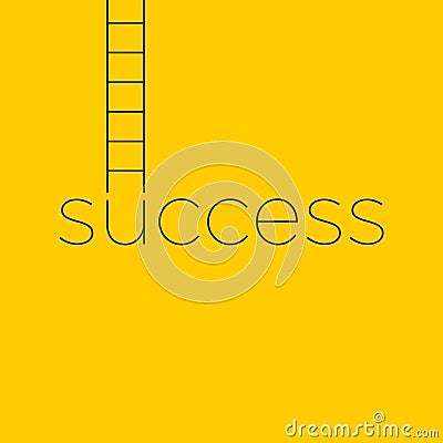 Success Typography - Success Concept - Banner Illustration Vector Illustration