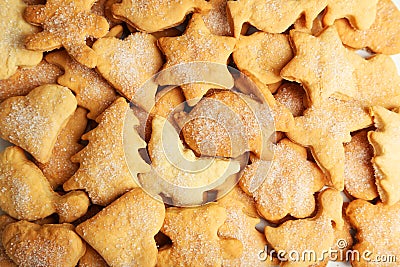 Beautiful Cookies background, close up Stock Photo