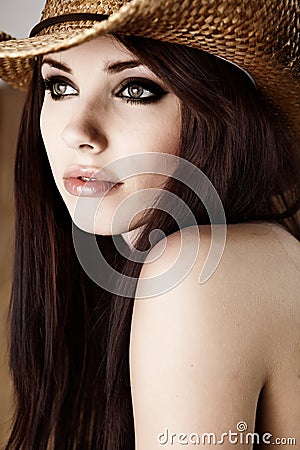 Beautiful Country Girl Stock Photo