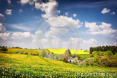 Beautiful countryside landscape Stock Photo