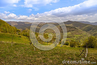 Beautiful countryside panorama in bosnia Stock Photo