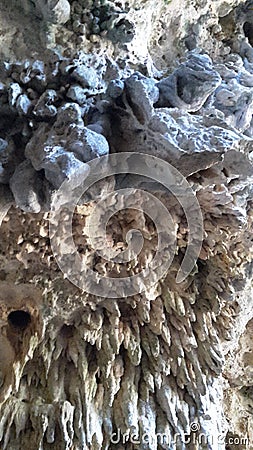 A beautiful crappy ceiling in a cave Stock Photo