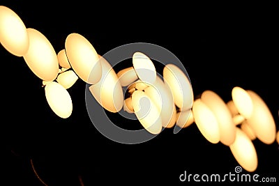 Wall lamp with beautiful design of mushroom Stock Photo