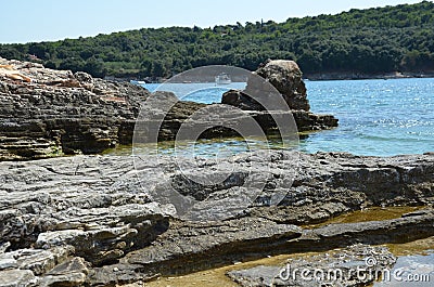 beautiful croatian coast, croatia Stock Photo