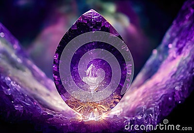 Beautiful crystal abstract background, light heaven cristals. Stock Photo