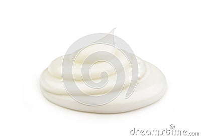 Beautiful curl of cream Stock Photo