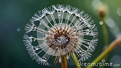 Beautiful dandelion close-up springtime Stock Photo