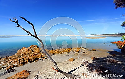 Beautiful day in Mallacoota Australia Stock Photo