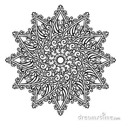 Beautiful Deco Mandala (Vector) Vector Illustration