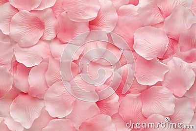 Beautiful delicate pink rose petals Stock Photo