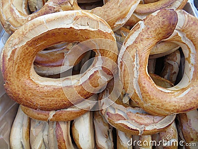 Beautiful and delicious donuts typical of Spain with a pleasant flavor Stock Photo