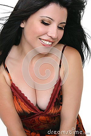 Beautiful demure woman Stock Photo
