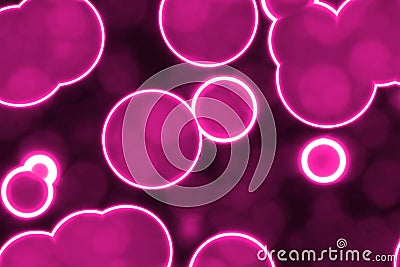 Beautiful design pink colorful bio fluorescent glowing pattern digitally drawn texture or background illustration Cartoon Illustration