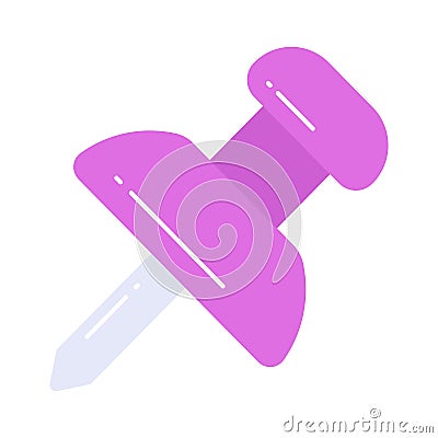 Beautiful designed vector of thumbtack in modern style, pushpin icon Vector Illustration