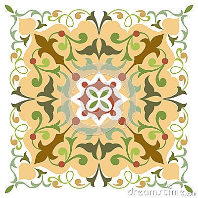 Beautiful detailed ornamental pattern Vector Illustration