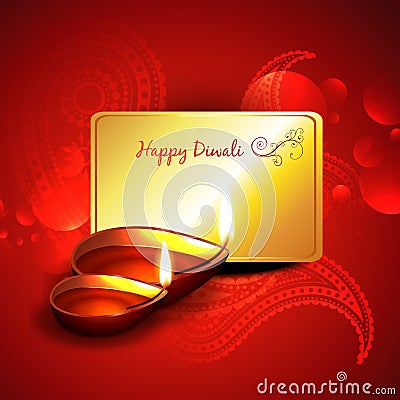 Beautiful diwali design Vector Illustration