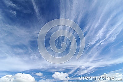 Beautiful dramatic sky Stock Photo