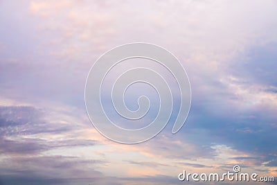 Beautiful dramtic cloudy sky sunset background Stock Photo