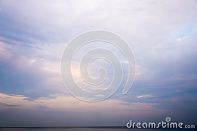 Beautiful dramtic cloudy sky sunset background Stock Photo