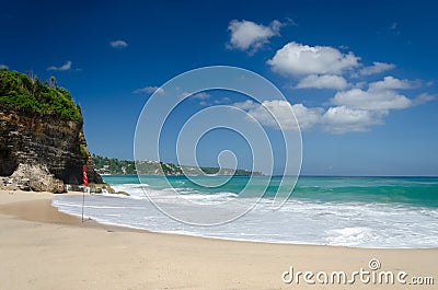 Beautiful Dreamland Beach Bali, Indonesia Stock Photo