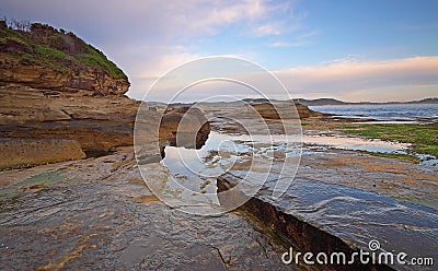 Beautiful early morning seascape Stock Photo