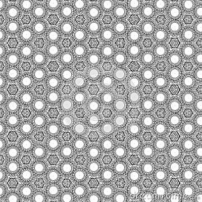 Beautiful and elegant monochromatic and grey symmetrical mandala designs on solid sheet Stock Photo