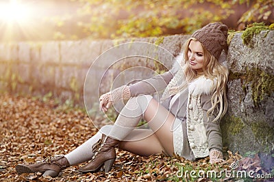 Beautiful elegant woman Stock Photo