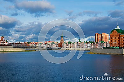 Embankment in Yoshkar-Ola. Russia, Republic of Mari El Stock Photo