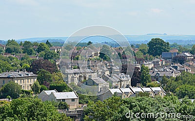 Beautiful English Town Stock Photo