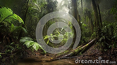 Beautiful environment of a rain forest Stock Photo