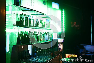 Beautiful european night club interior Stock Photo
