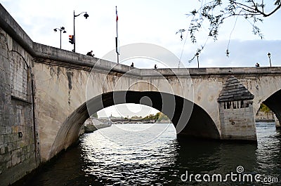 Beautiful Evening View Seine River Editorial Stock Photo