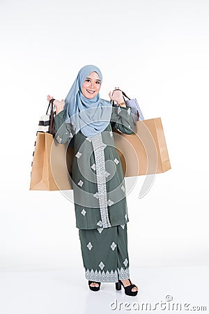 Muslimah fashion portrait concept Stock Photo