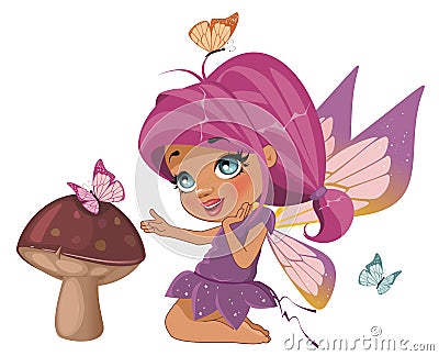 Beautiful fairy Vector Illustration