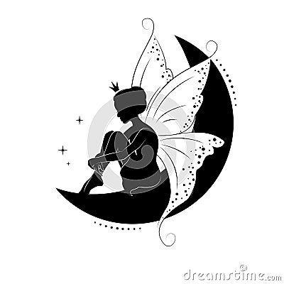 Beautiful fairy. Vector Illustration