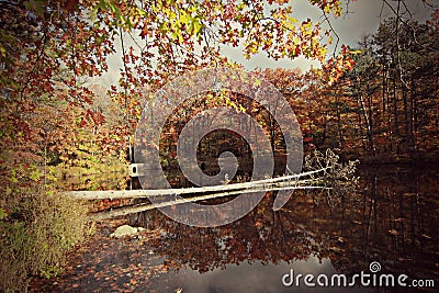 Beautiful Fall Lake Stock Photo