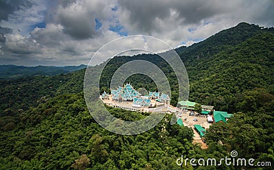 Beautiful and Famous Temple at Wat Pa Phu Kon, Udon Thani, Thailand. Stock Photo