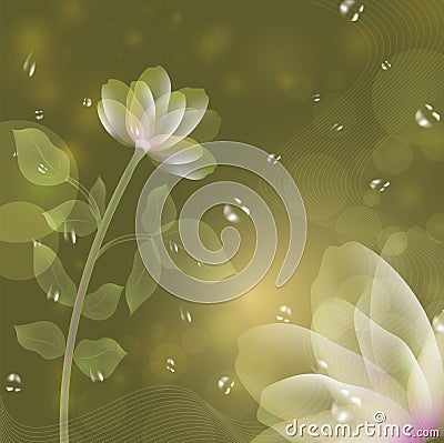 Beautiful fantasy flower Vector Illustration