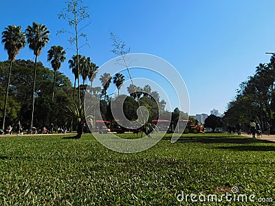 Landscape view of the Farroupilha Park Stock Photo