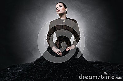 Beautiful fashionable woman Stock Photo