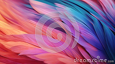 The beautiful feather bird texture background in the futurism Stock Photo