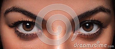 Beautiful Female Eyes Stock Photo